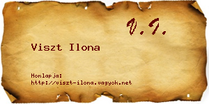 Viszt Ilona névjegykártya